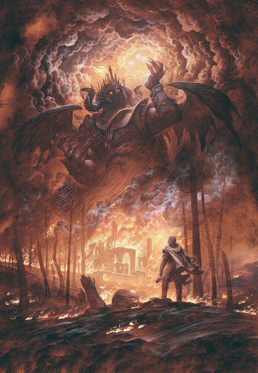 ustunkayacagri's tweet photo. Nasıl da düştün cennetten,
Ey parlak yıldız, seherin oğlu,
Nasıl da yere serildin,
Ulusları ezip geçen sen!

—Yeşaya 14:12

Fallen Angel, Alexandre Cabanel, 1868

"Morgoth and the Silmarils" by Justin Gerard

Rings of Power, 2026. https://t.co/BoizkRiAZl