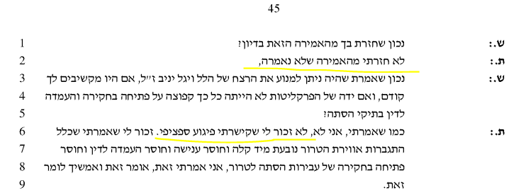 YaelFreidson's tweet photo. אתה ממשיך לשקר?

1. בתגובה לפלג אמרת 'לא היה ולא נברא'. גם בראיון לאראל סג"ל אמרת שהציטוטים שקריים.  
2. בעדות שלך תחת שבועה הכחשת שהזכרת *פיגוע ספציפי*, אז לפחות התקדמת כאן בטוויטר לדם של הלל ויגל יניב ז"ל כפי שפלג פרסם. 
3. אחרי שהקלטת בסתר את יועמ"ש הועדה שלך, הסתרת את ההקלטה, שלפת אותה רק אחרי העדויות נגדך. 
בניגוד למה שכתבת כאן, השופט קבע שגור בליי לא זכר את האירוע באופן קונקרטי, ולכן העדות שלא לא מעלה ולא מורידה. 
4. בניגוד למה שכתבת כאן, לא הגשת את ההקלטה לבית המשפט (צילום מסך בתגובה הבאה)