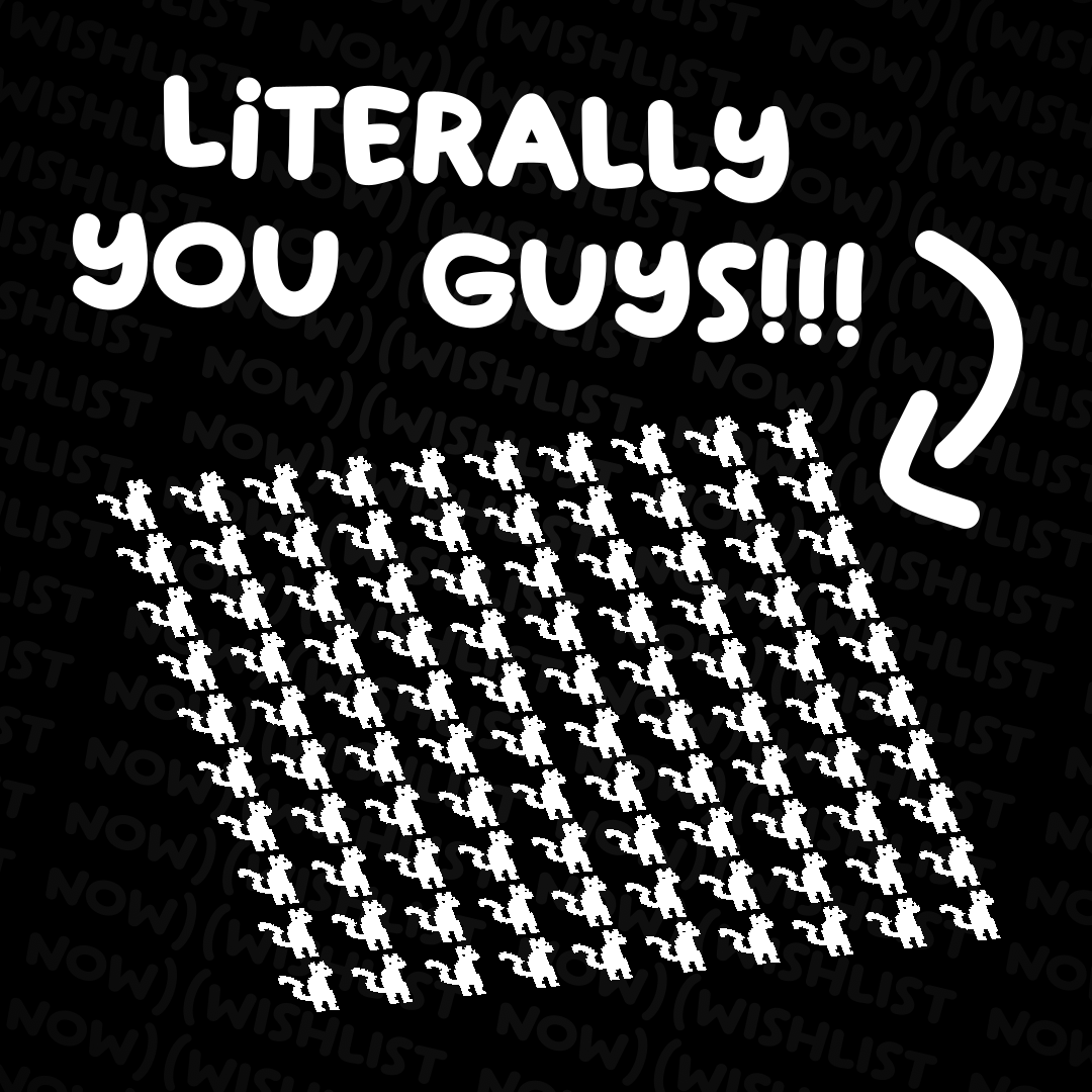 2manyglasses_'s tweet photo. WE HIT 100 WISHLISTS LESSGOOOO 🥳🥳🥳

THANK YOU ALL SO MUCH!

#indiegame #gamedev #godot #milestone https://t.co/av9kgWMnx8