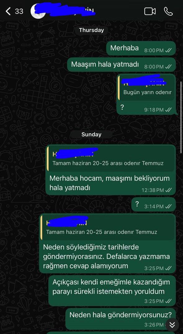 ZamHaberAjans's tweet photo. Eskişehir'de özel bir kursta öğretmenlik yapan hocanın Haziran ayı maaşı alabilmesi için verdiği mücadele.. https://t.co/Kn7plDiq0e