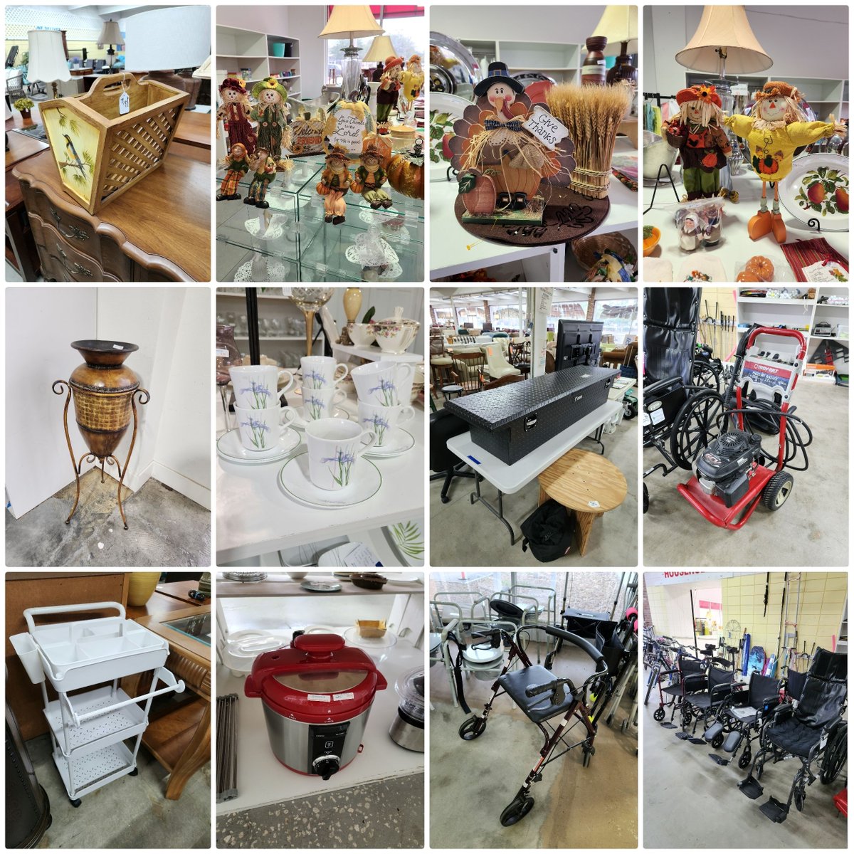 FbcStore's tweet photo. Late afternoon pics from the FBC Thrift Store!  Our hours are Monday through Saturday 9am to 4:30pm. We're located at 1210 W North Blvd (441), Leesburg, FL 34748.  Have a blessed day! https://t.co/JWjYYLb5Ay