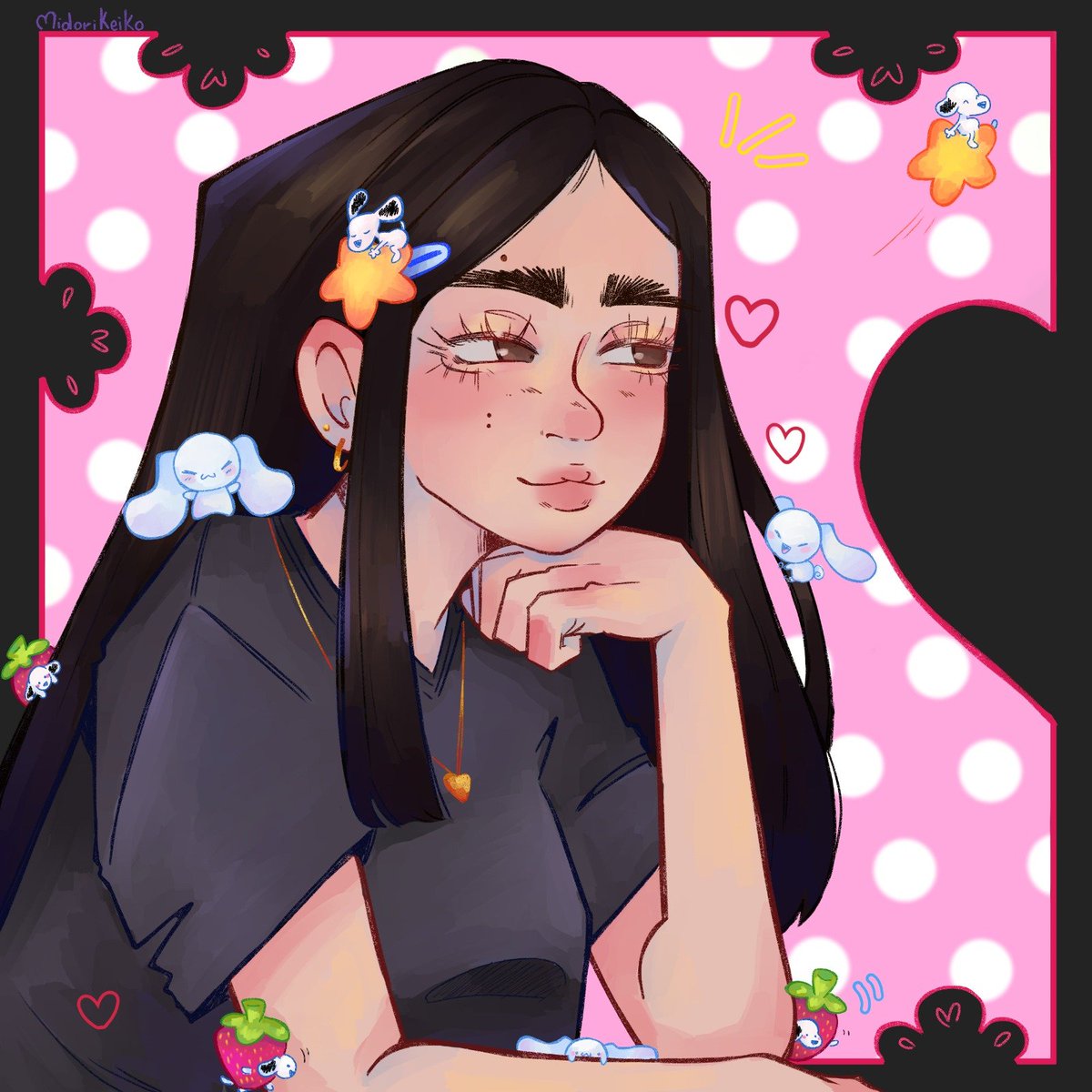 Midori__Keiko's tweet photo. Uhhh I made this commission for an adorable couple 🥺✨️

#commissionㅤ #illustrationㅤ #couplesgifts #commisionopen https://t.co/xO1bcZSpXG