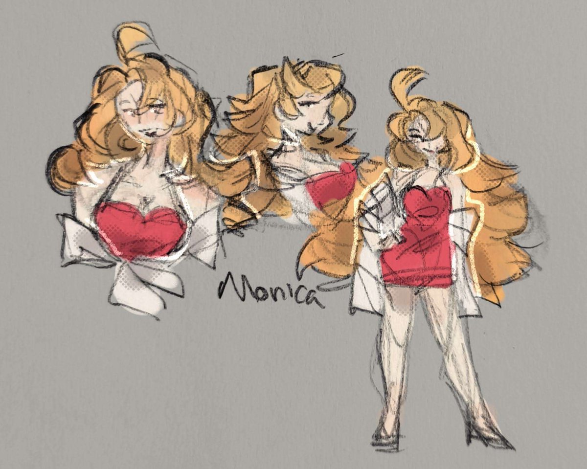 starbE4m's tweet photo. My gift for @am9e_chan (+small study doodle): Monica in a summer outfit ⛱️
Big thank you to @Yidhari_Timely once again for hosting this amazing event !!!
#zzzSummerArtTrade https://t.co/CgV767oHkk