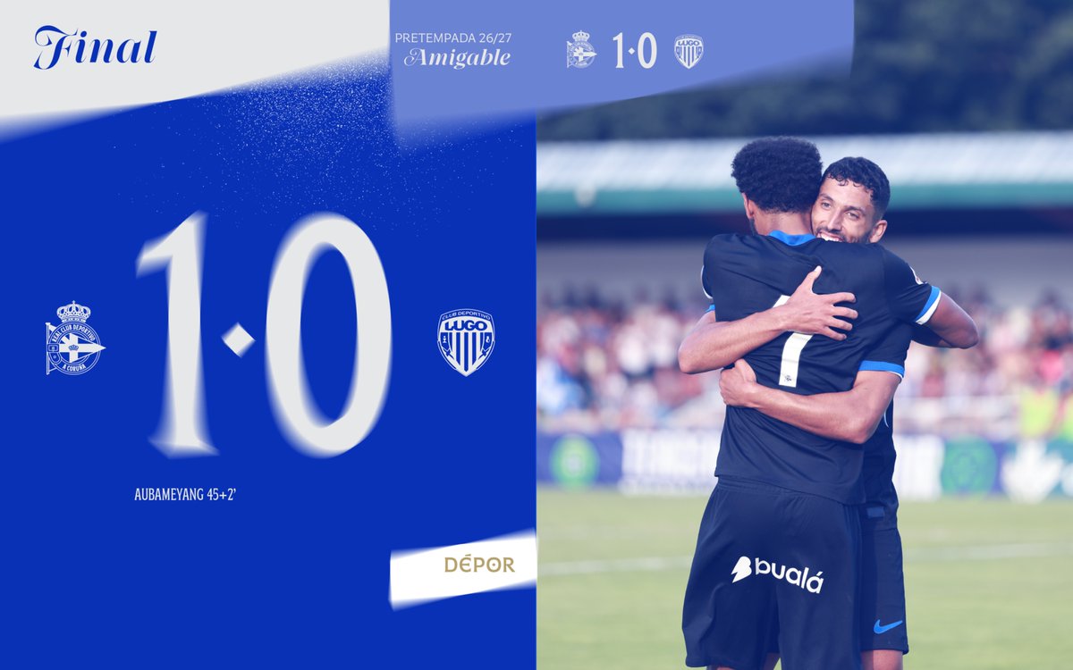 RCDeportivo's tweet photo. Fiiiiinaaaaal en Vilalba!

⏱️ 90+4’ | 1️⃣ - 0️⃣ |

#DéporLugo https://t.co/9nCTKniPok