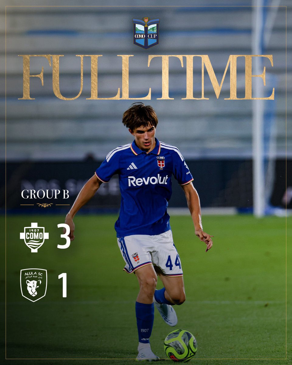 Como_1907's tweet photo. @AlUlaclub Full Time ⏹️

Good game from the guys, and soon we’re on to the last game for the night 💪 https://t.co/LgPAS24sab
