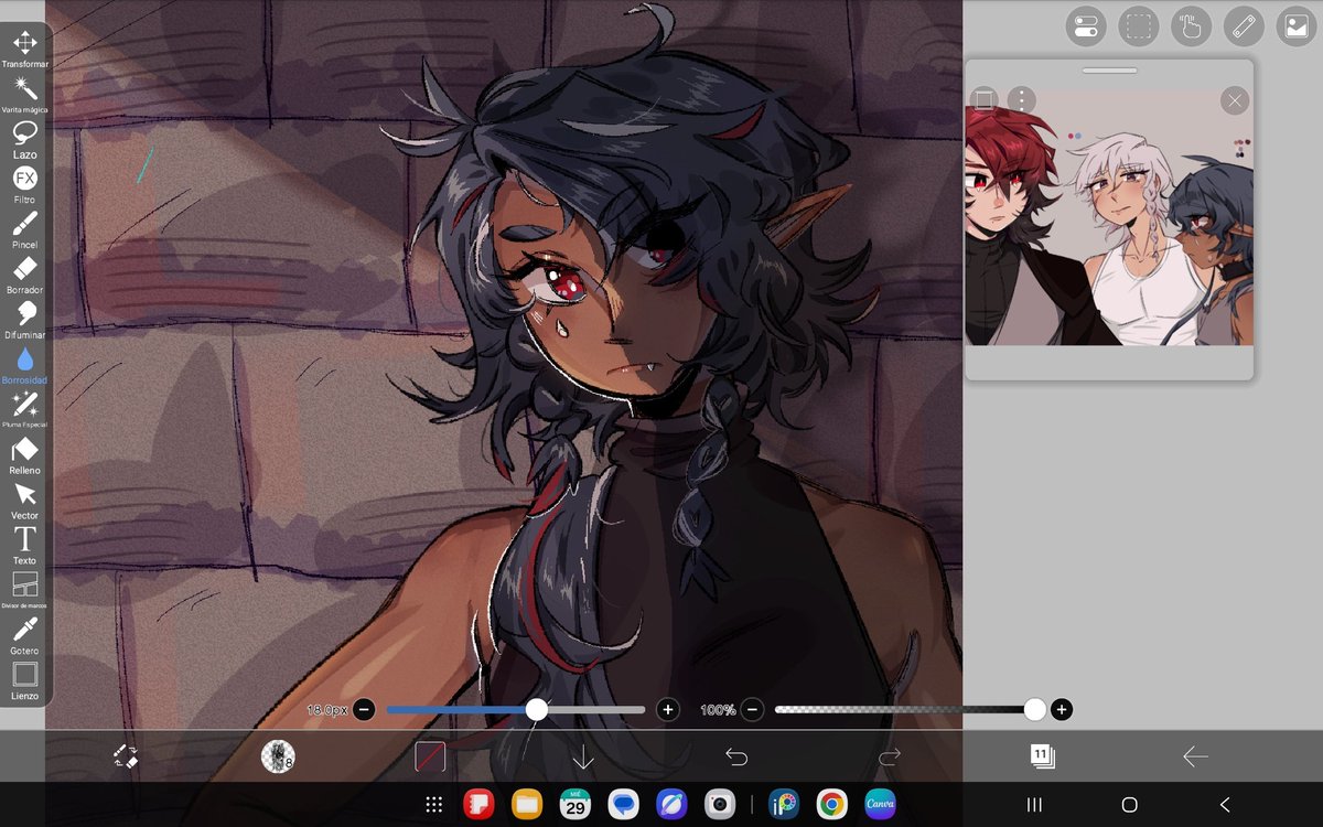 Dormi_en's tweet photo. Im still alive. Few things happened in life but back at drawing we go.  Tried to do something quick (TT)
.
#OC https://t.co/CK9zyOogWO