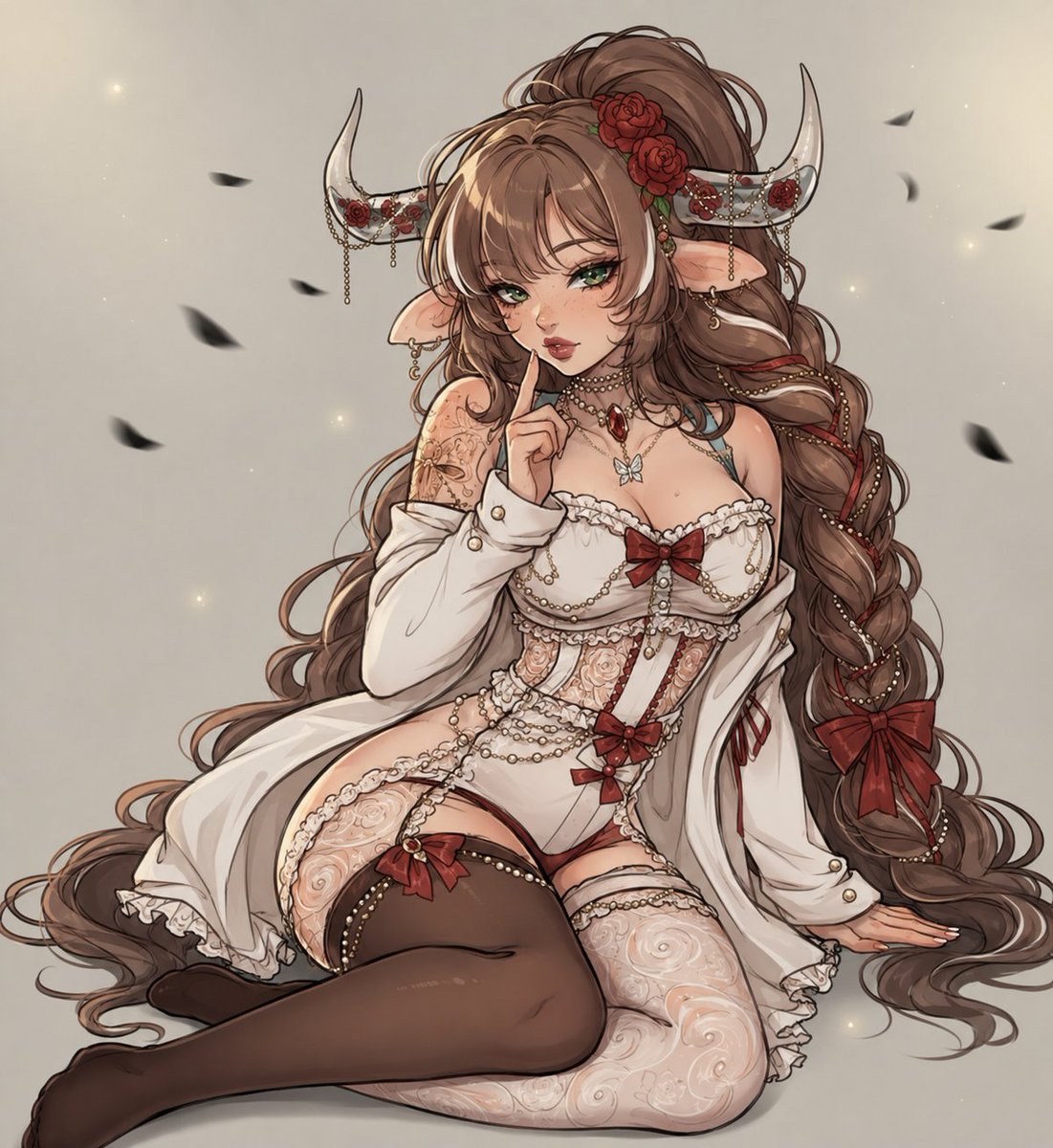 RedRoseCow's tweet photo. ⠀
   Your desires of Delilah...          *     💭
⠀ https://t.co/E3LRDoTmRm