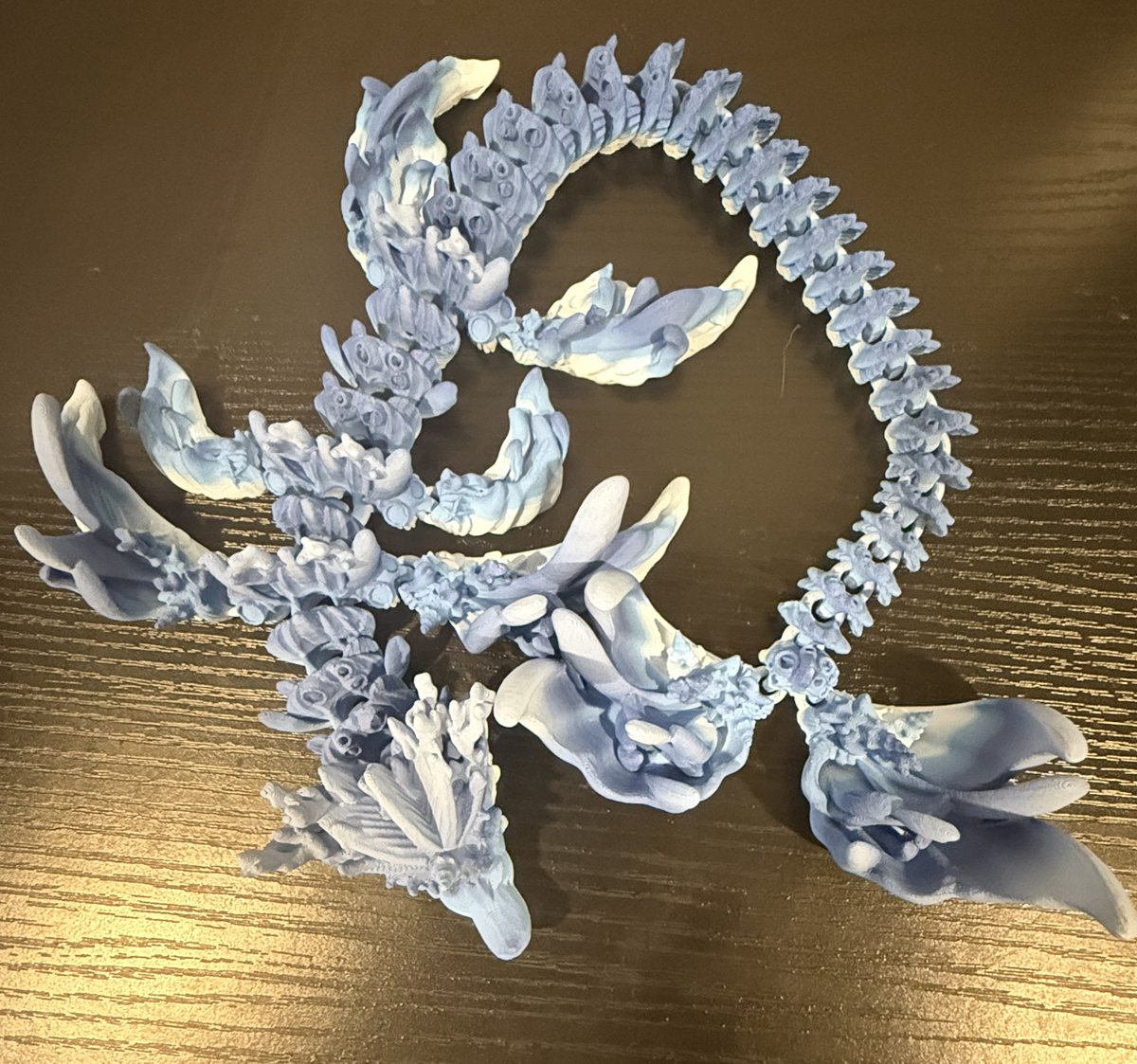 TripleThread3d's tweet photo. 🌊🐉 Coral Dragon Awakens!   Deep beneath the waves, this mythical guardian rises from the reef — shimmering scales, ocean light, and pure 3D‑printed magic. A fusion of fantasy and sea life that feels alive in every detail. #3DPrinting #CoralDragon #FantasyCreatures #MakerMagic https://t.co/EIpf9joPux
