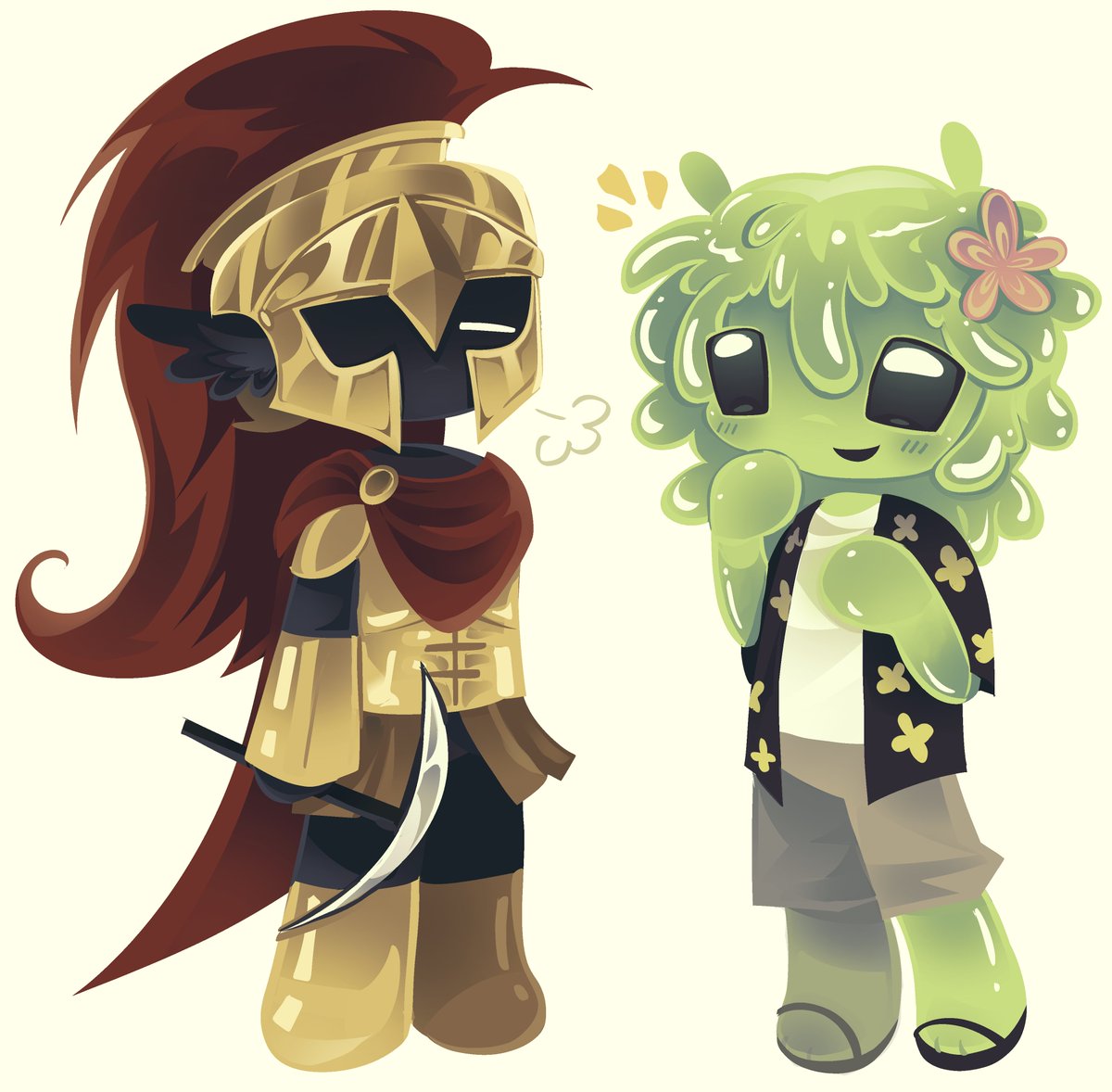 aurasoulx's tweet photo. #slimeknight chibis https://t.co/eMgyoPvkFO