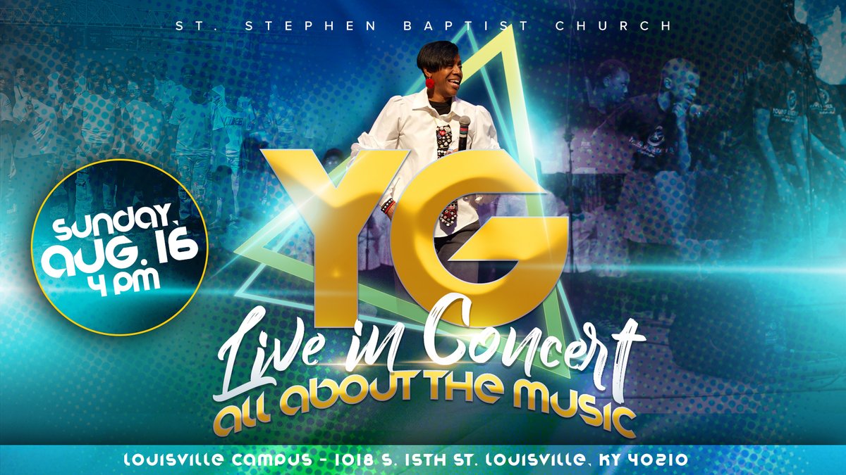 ssclive's tweet photo. August is packed at St. Stephen!
📖 Aug. 9 – Back 2 Sunday School & Divine 9 Challenge (All Campuses)
🎶 Aug. 16 – YG Live in Concert | 4 PM (Louisville)
🎉 Aug. 23 – Hardin County 13th Founder's Day | 12 Noon
Invite someone and join us!
#SSCLive @KWCosby https://t.co/KIUYf7J3MV
