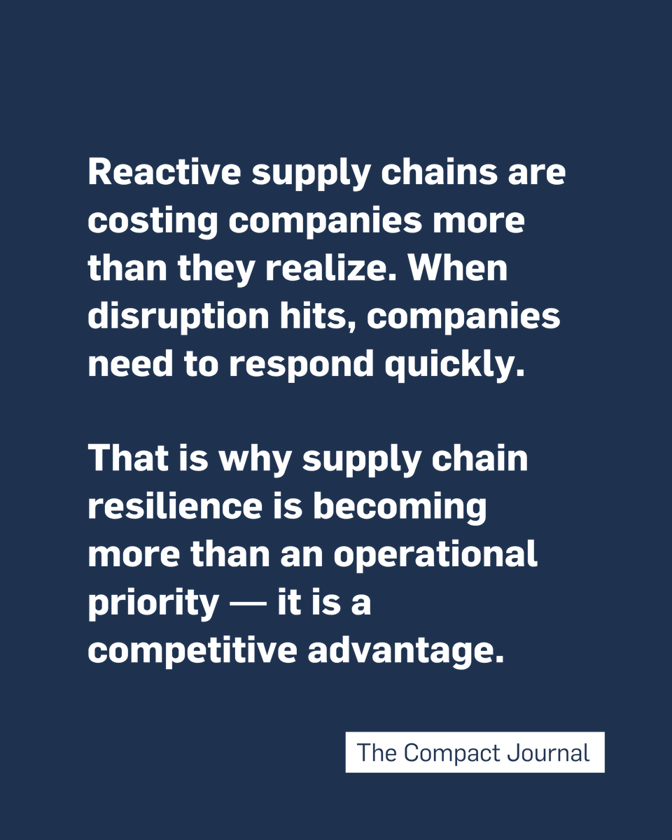 globalcompact's tweet photo. Supply chain decisions are business decisions.
Climate-related disruptions cost businesses $162B a year. Resilient supply chains aren't just safer — they're more competitive.
Learn more: https://t.co/nYNhKYQJCu
#UNGlobalCompact #SupplyChainSustainability #ResponsibleBusiness https://t.co/XDlFEu5PcR