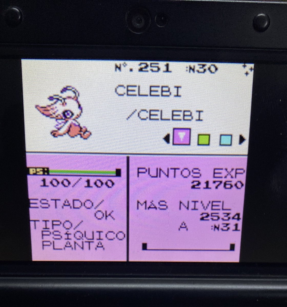 lalonsilva's tweet photo. @Pokemon Cuando capture mi Celebi Shiny ✨

(Esto es en la versión de 3DS) https://t.co/KGnAEYwzBO