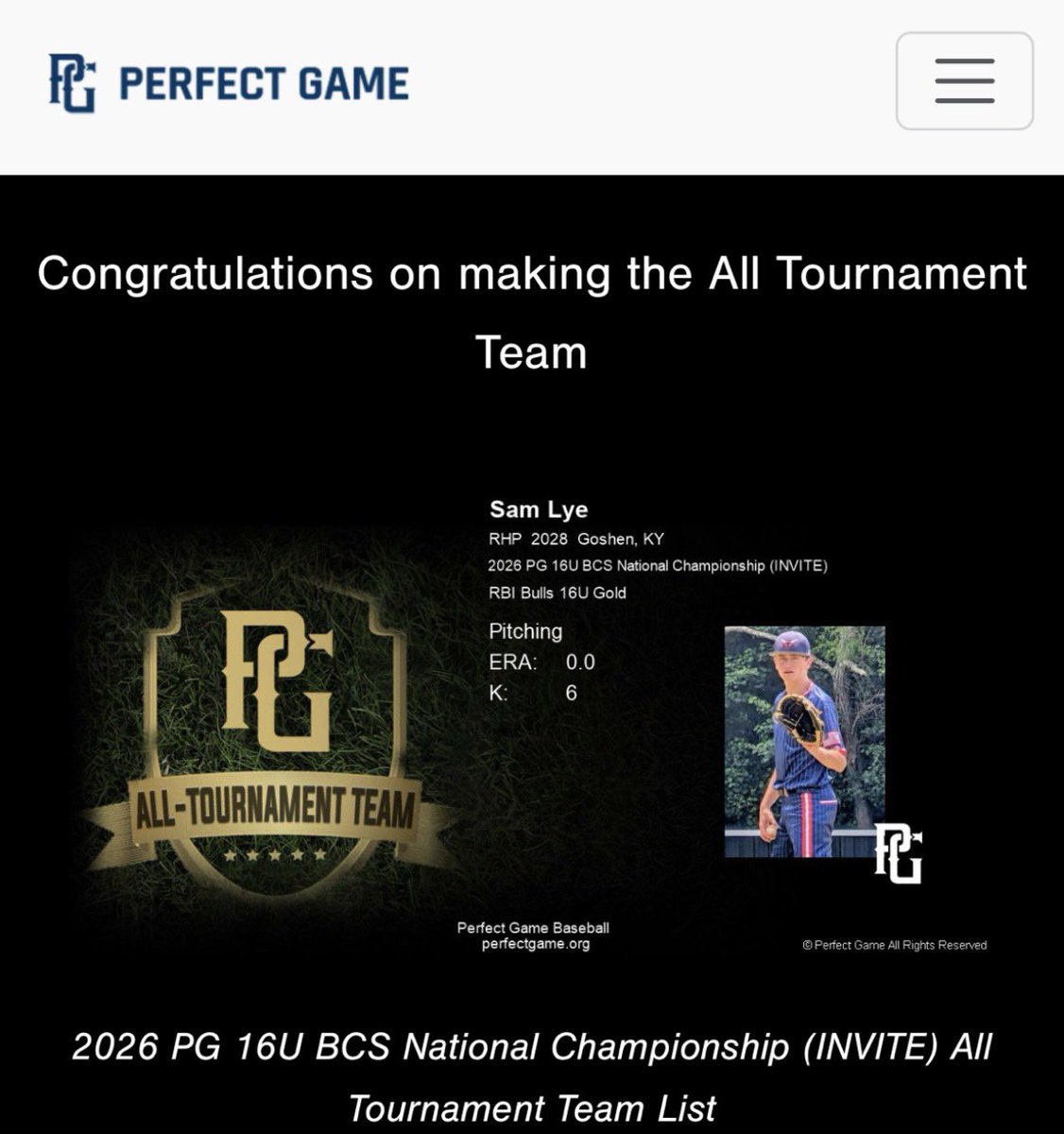 RBIBulls17UGold's tweet photo. What a finish for @Samlye12 ‼️

A guy who only wants to throw against the best❗️A guy any coach can count on in any moment❗️

Will only improve over the next 12 months- A true name to look for‼️

Congratulations, Sam❗️Keep going❗️

🐂🐂🐂 https://t.co/fhei360lU0