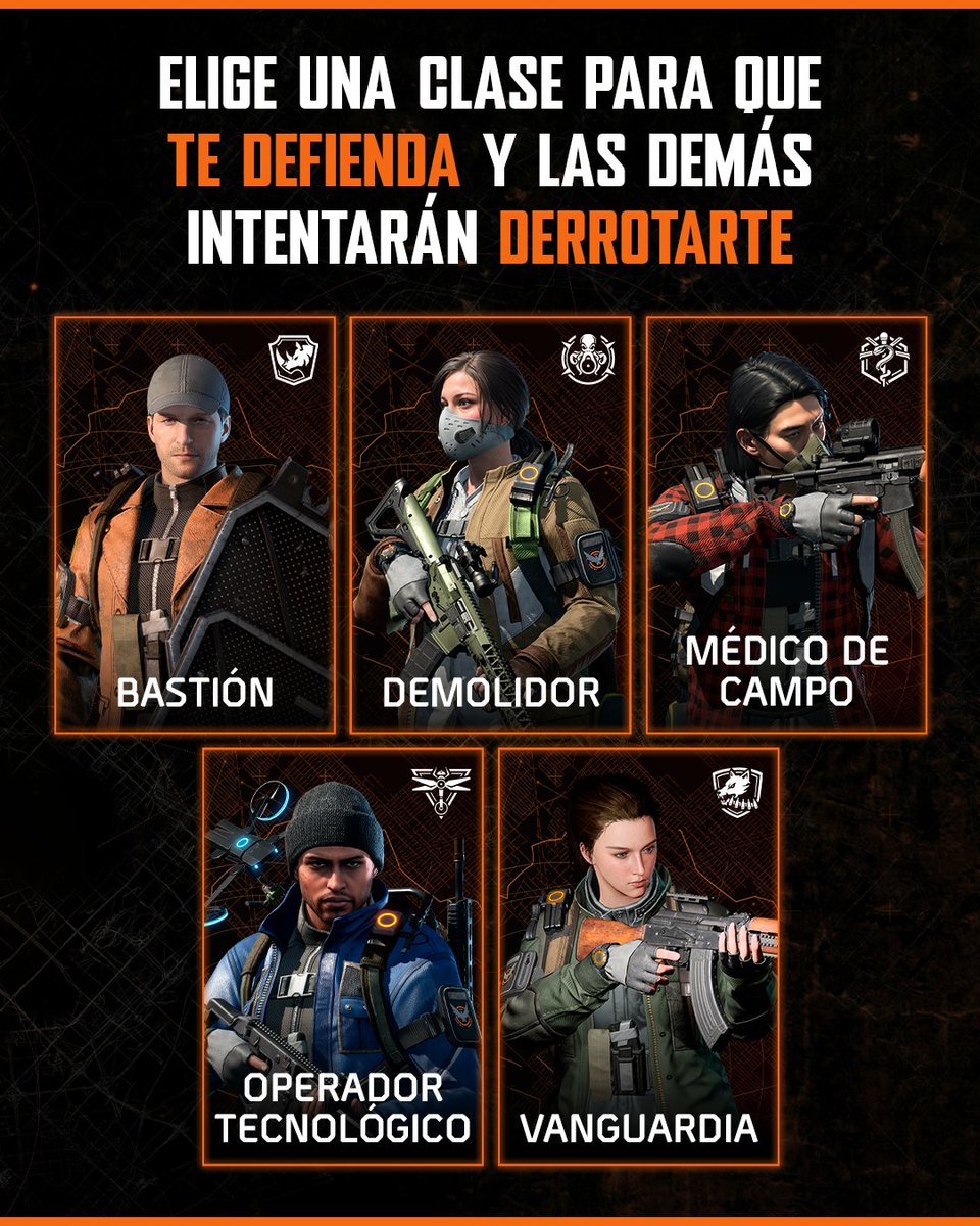UbisoftLatam's tweet photo. Piénsalo bien, ¿eh? 
Tienes que elegir quién estará de tu lado hasta el final en medio del caos de Nueva York.
¡Y cuéntanos aquí abajo qué clase elegiste! 
📲 Descarga gratis #TheDivisionResurgence en App Store y Google Play y recupera la ciudad. https://t.co/uIl9xG9hD9
