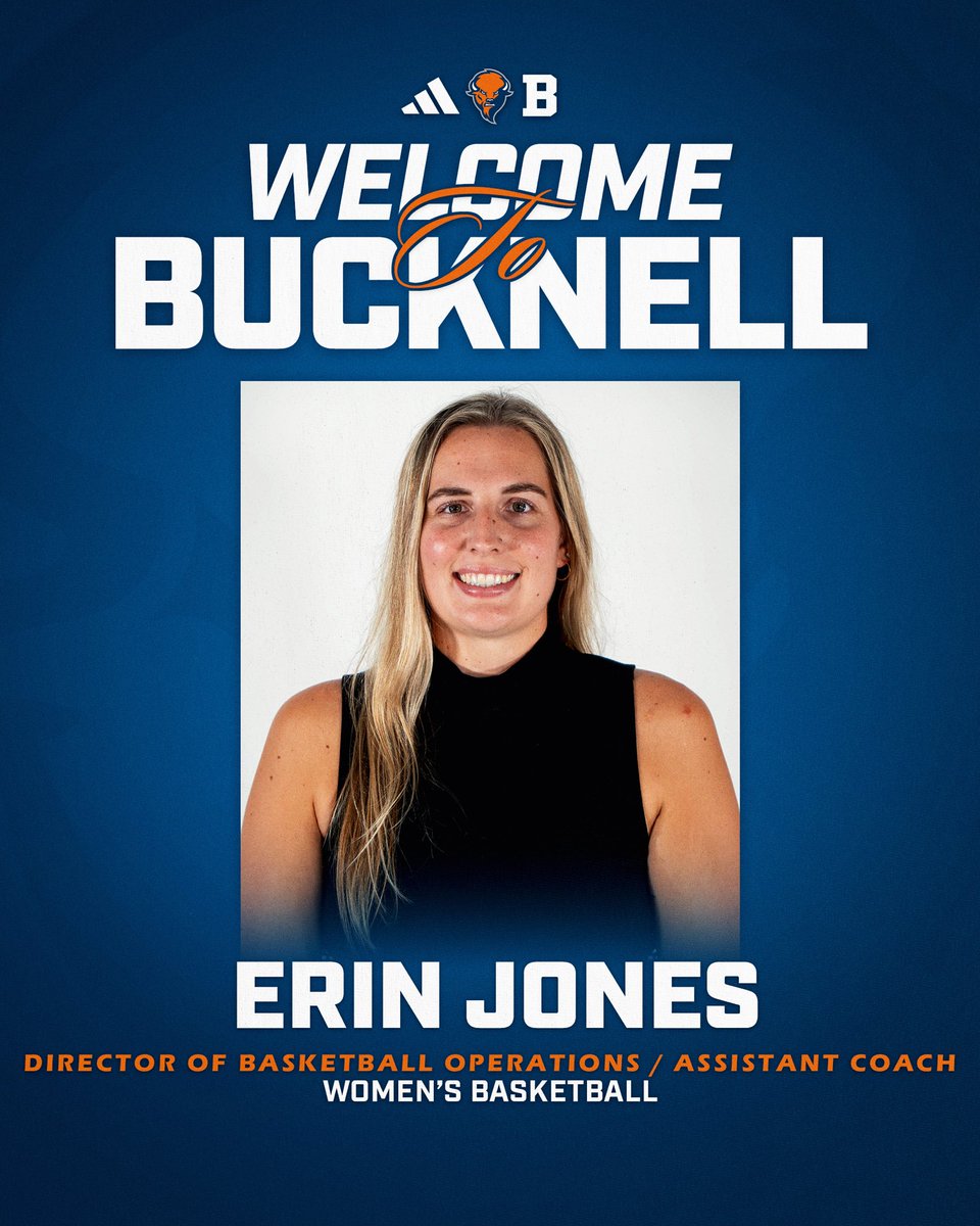 Bucknell_WBB's tweet photo. Welcome to the Bison Family, Coach Jones!

#raybucknell🔶🔷🦬  | #TST https://t.co/3cgpekXurL