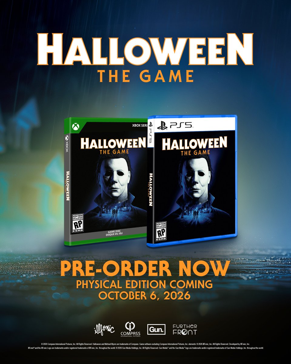 HalloweenTVG's tweet photo. You deserve a little treat this Halloween 🔪🎃

Physical editions for Halloween: The Game are launching on PS5 and Xbox Series X on October 6, 2026! https://t.co/TzlpWlzuzd