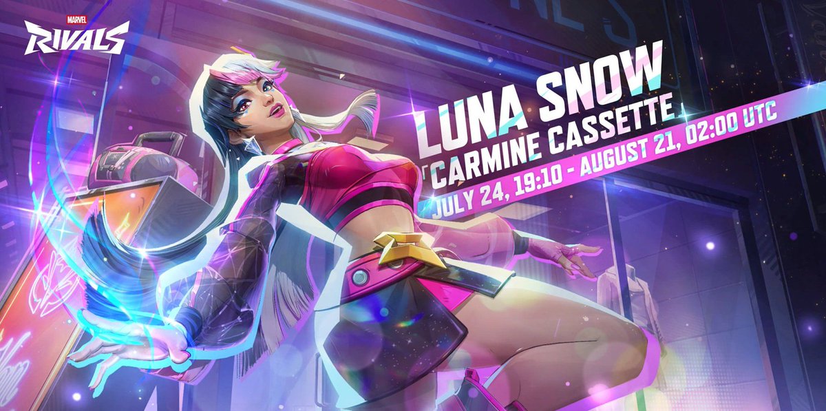 XS1NdRoMeX's tweet photo. Marvel Rivals Skin Giveaway!

2 Winners will receive 1 skin of their choice from Luna Snow Carmine Cassette, Spider-Man, Hulk, Scarlet Witch and Winter Soldier!

➡️To enter
✅Follow @XS1NdRoMeX
✅Like!
✅Retweet!
✅Comment which skin is your favorite

This Giveaway will end Aug 1st 8pm EST! Good luck to everyone!

I will tag and DM the winners from THIS account. Anyone claiming that you won and asking for personal info is trying to scam, so please be vigilant. The only info I'll ask for is UID. 

#MarvelRivals #Rivalstwt #Giveaway