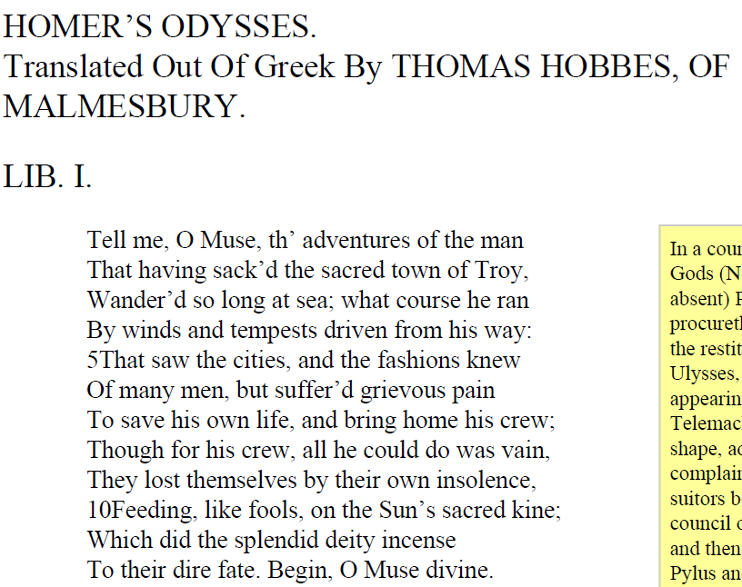 vulgataeditio's tweet photo. The Odyssey in iambic pentameter: Hobbes or Emily Wilson, who wore it better? https://t.co/ieM8NLB9mO