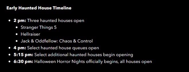 Hallowed_Horror's tweet photo. #HHN35 2pm houses confirmed https://t.co/szdQrSKgqi