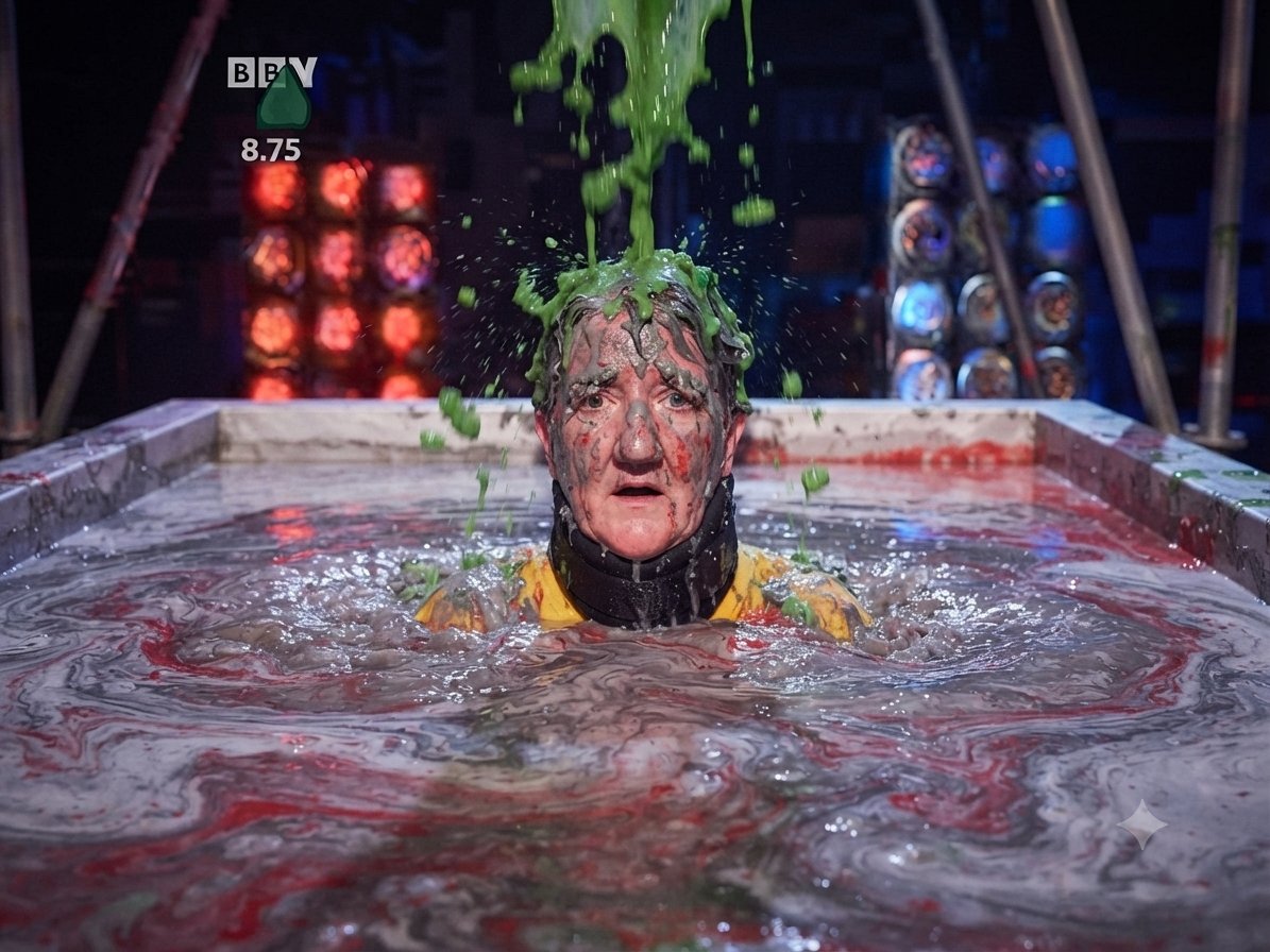GYOBGunge97's tweet photo. Mum Jennifer Dunked into the Cold Smelly Slop #gunkdunk #gyob #getyourownback #joggers #barefeet #smellyslop #gunge #gunged https://t.co/oDwS9kiepy