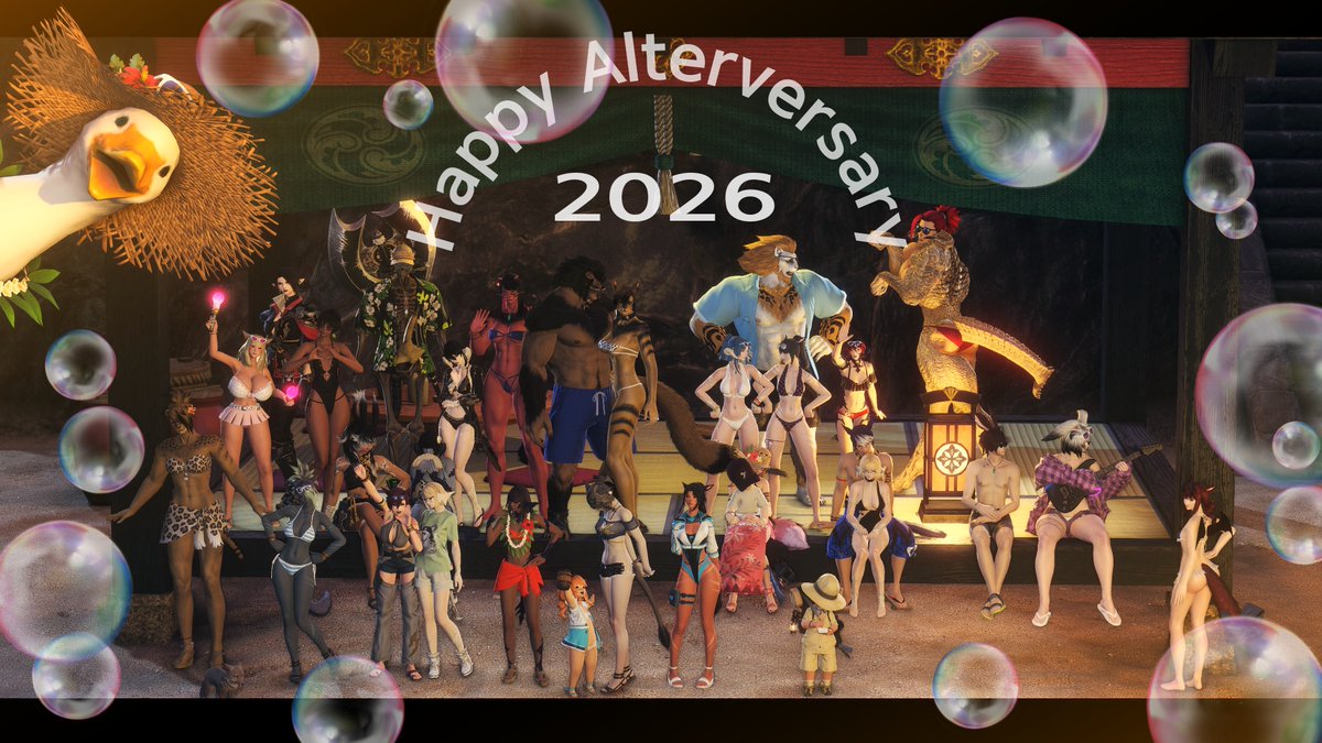 GunilleXIV's tweet photo. today is my fc's birthday so we met up and took a pose together, there were a few posted in chat but here's mine! to many more years with these goobers of all kinds, truly a diverse fc, it's awesome... https://t.co/lt9reAFUgy