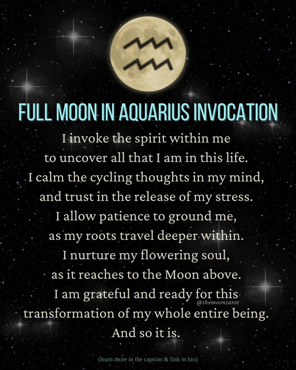 themoontarot_'s tweet photo. Full Moon in Aquarius Invocation https://t.co/DzplQ0XhXD
