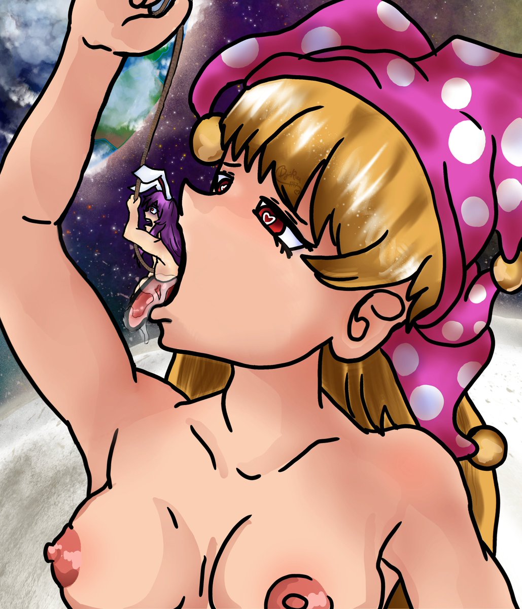 Kuucrabman's tweet photo. Repost

[Touhou Vore] Clownpiece eating a tasty bnnuy snack😋  (With alt X-Ray view)  

If you enjoy please consider taking a look at my profile for more, or go check my yt for much more sfw content :3  #vore #voreartist https://t.co/cR0Nr8VMeh