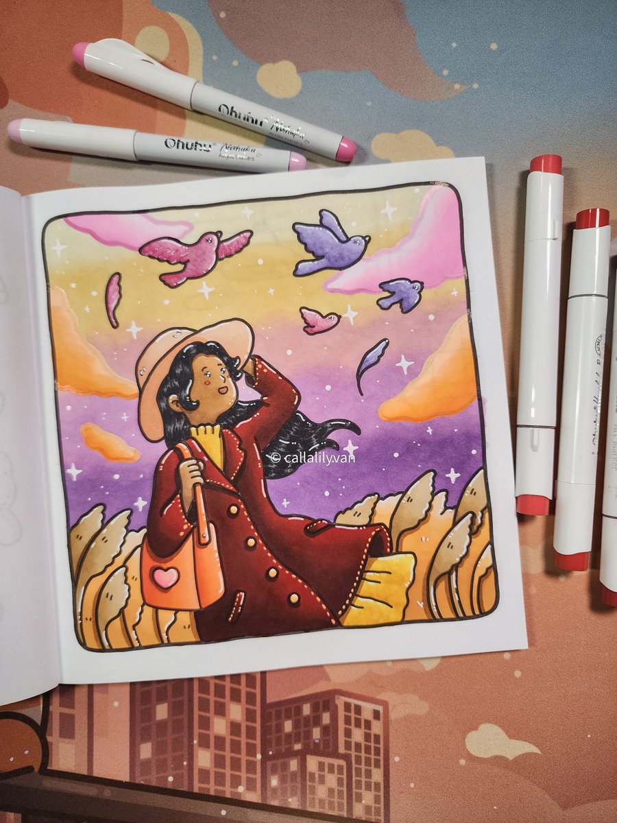 Callalilyvan's tweet photo. ✨️ girl moments

Yay! I finally got this book. Thank you @cocowyocolori for sending this over. 🧡 Here is my first page &amp; can't wait to color more 🥹

⊹ ࣪ ˖ girl moments vol 3 by coco wyo
⊹ ࣪ ˖ ohuhu markers

#coloring #cocowyo #girlmoments #girlmomentsinspo #coloringinspo https://t.co/mrovuvhRMm