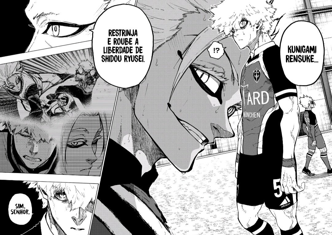 Mallaykah's tweet photo. Não supero que desde o começo da NEL a gente tava num hype absurdo pra rivalidade de Shidou vs Kunigami, pra no final ganhar uns painéis meia-bomba e nada emocionantes e NADA de interessante acontecer entre eles desde então 🤡 https://t.co/hgs34k4TFk