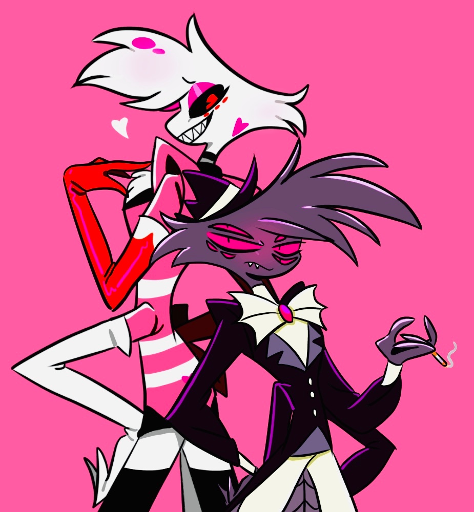 tamakoji910's tweet photo. 蜘蛛兄弟
#hazbinhotelfanart
#angeldust https://t.co/nrtF3U8PLa