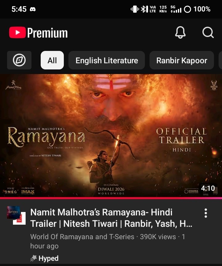 Yash_Soni04's tweet photo. Wake up man. The greatest story of Indian history found the greatest director. What a mind-blowing trailer.♥️
Nitesh tiwari's ramayana going to be the greatest movie of indian cinema history
#Ramayana♥️ https://t.co/aST2os8HtV