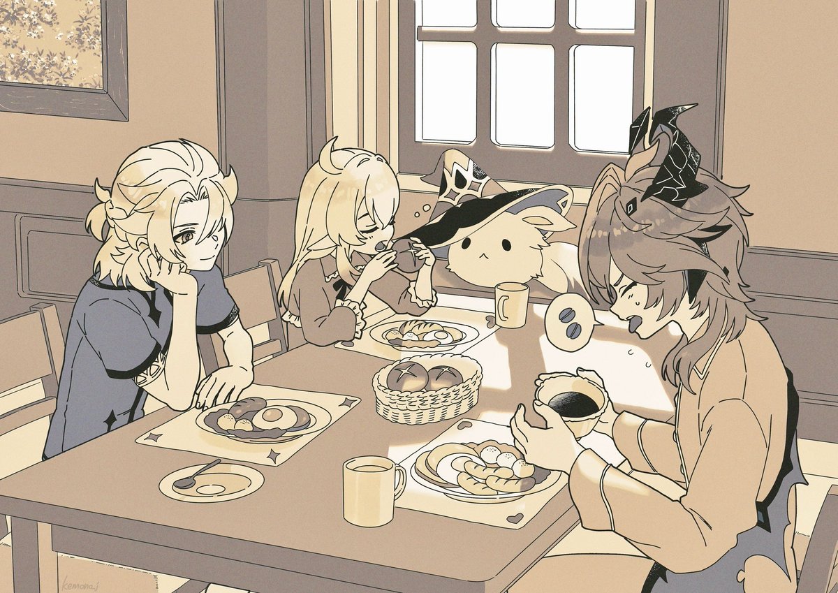 kemono_j's tweet photo. 家族で朝食を https://t.co/Jfvyz1PPxF