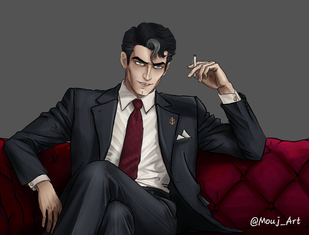 Mouj_Art's tweet photo. Day.4 -Vincent Whittman (Human Au)
#HazbinHotel 
#VincentWhittman 
#Vox
(Ignore the unfinished background for now... someone's still missing. 👀) https://t.co/vitw1Nk9yx