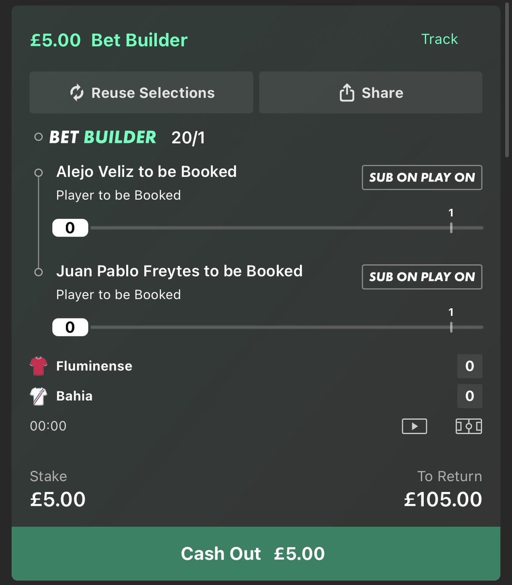 TheBookingDad's tweet photo. Fluminese v Bahia 🇧🇷 
Treble, double &amp; singles ⚽️⚽️⚽️ https://t.co/Uh0MBppOZ7