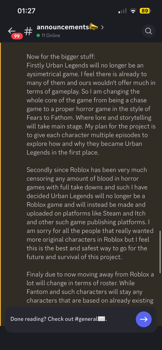 dailypc2facts's tweet photo. Hello so this will be a long but Phantoverse is now URBAN LEGANDS and due to robloxs weird restrictions with blood it will NOW BE A STEAM GAME and the core gameplay got reworked to be more like fears to fathom and characters like java, Gospel, Salvation are scrapped 🧵 https://t.co/gaoSGjmWpT