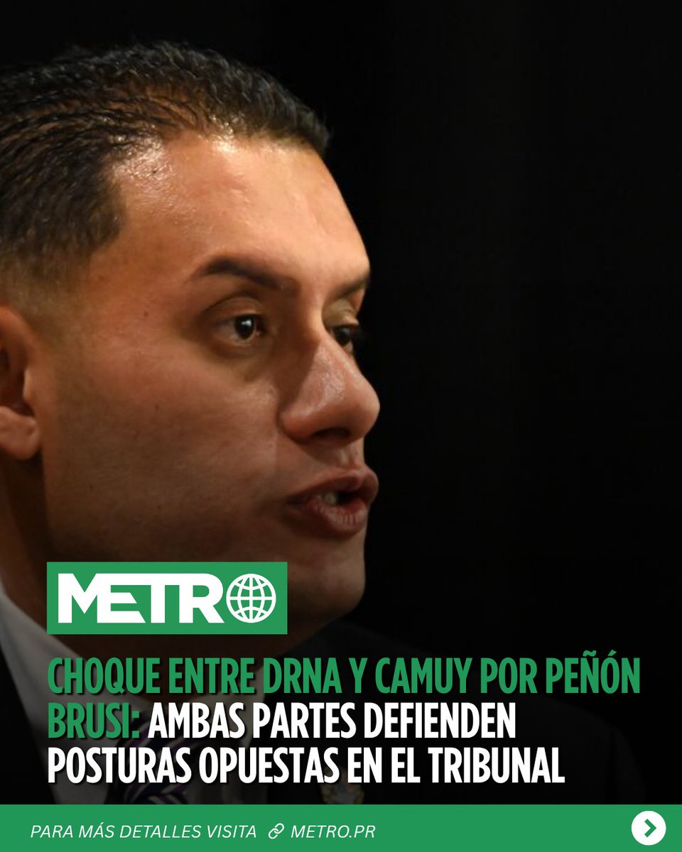 Metro_PR's tweet photo. 🟢 El Departamento de Recursos Naturales y Ambientales (DRNA) y el Municipio de Camuy defendieron este miércoles posturas encontradas durante una vista celebrada en el Tribunal de Primera Instancia de Arecibo, como parte de la demanda presentada por el ayuntamiento para dejar sin efecto la paralización del proyecto de mejoras en el área recreativa Peñón Brusi.