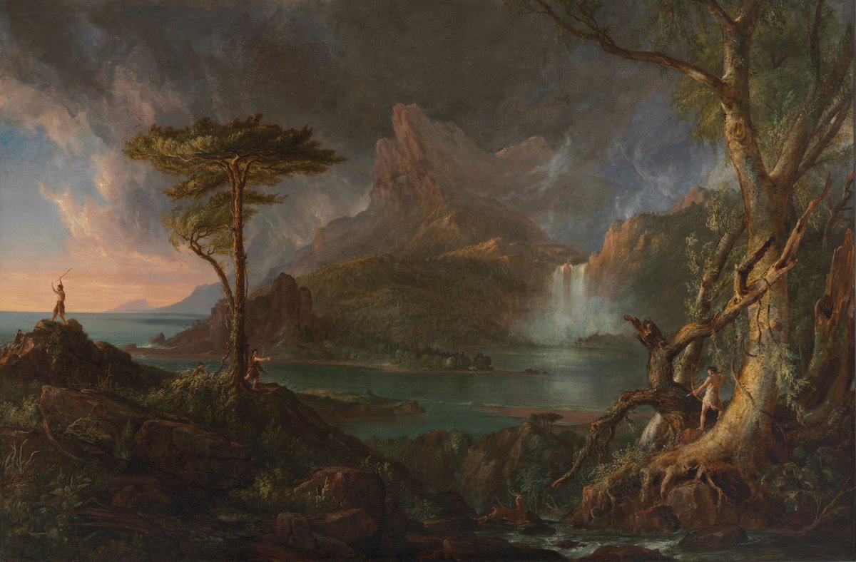 SeekAfterBeauty's tweet photo. A Wild Scene (c. 1832), by Thomas Cole https://t.co/xXvsLfPIGZ