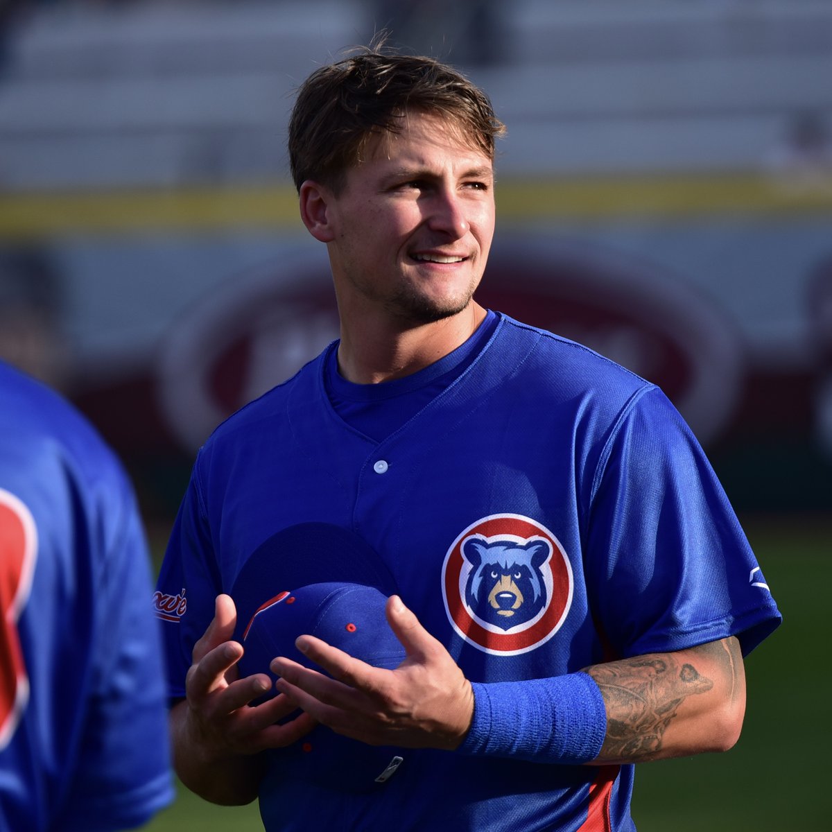 smokiesbaseball's tweet photo. Congratulations to Ethan Hearn on his call-up and Triple-A debut today! We're cheering you on! 🐻⚾️ #promoted https://t.co/fZcOuPzTui