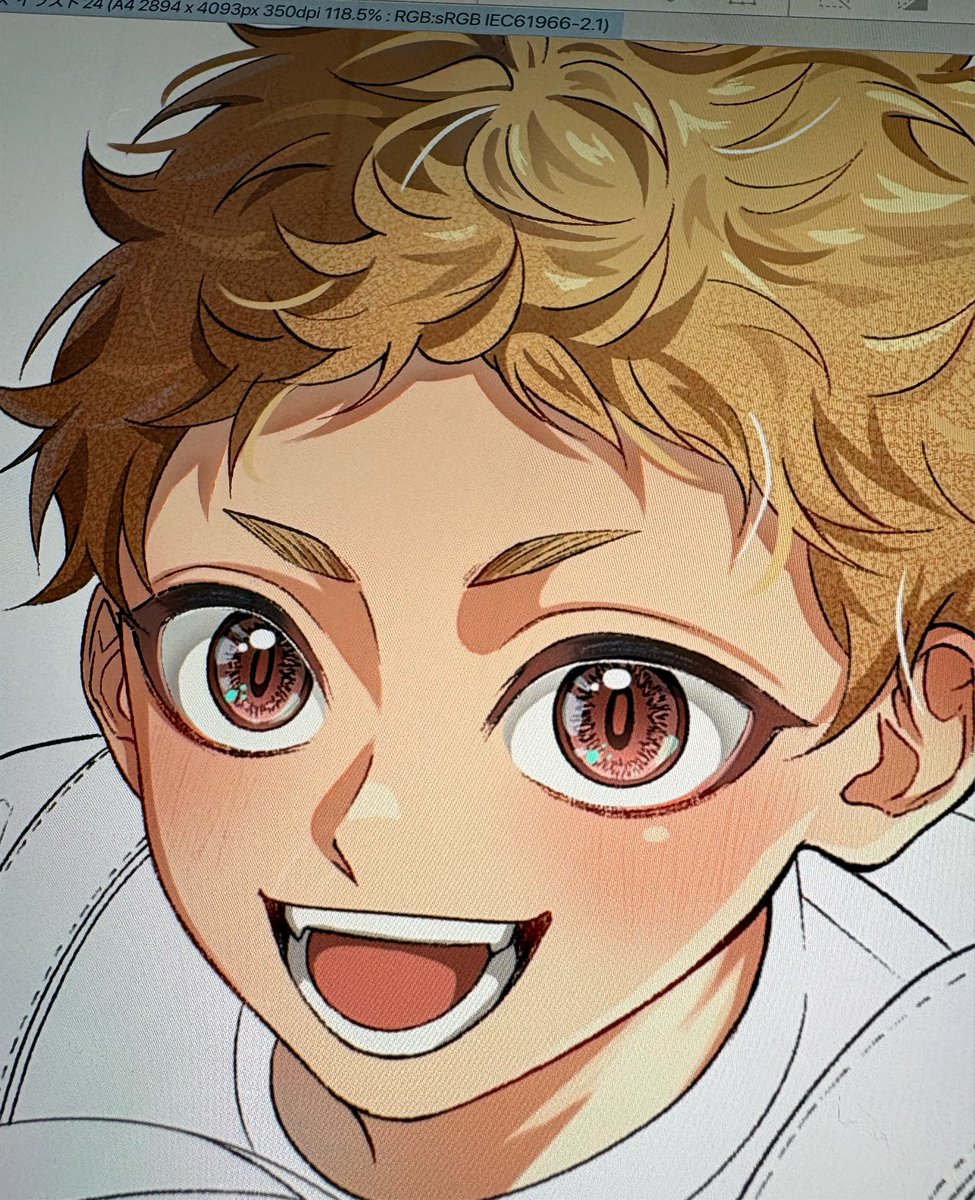 ponzun_13's tweet photo. wip
夜中黙々と描いてたけど、朝見たら顔が可愛すぎたから見て https://t.co/sktEaw0Nfm