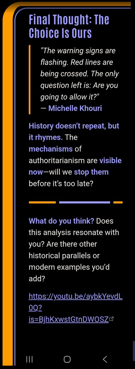 RobertCFried's tweet photo. How Can History Help Us Recognize the Signs of Authoritarianism Today?
https://t.co/DZtjFPZGNH
#MediaLiteracy #CivilRights #PoliticalScience #LessonsFromHistory #ResistAuthoritarianism #DemocracyInPeril #NeverAgain #TruthMatters https://t.co/T4ubVeyqa9