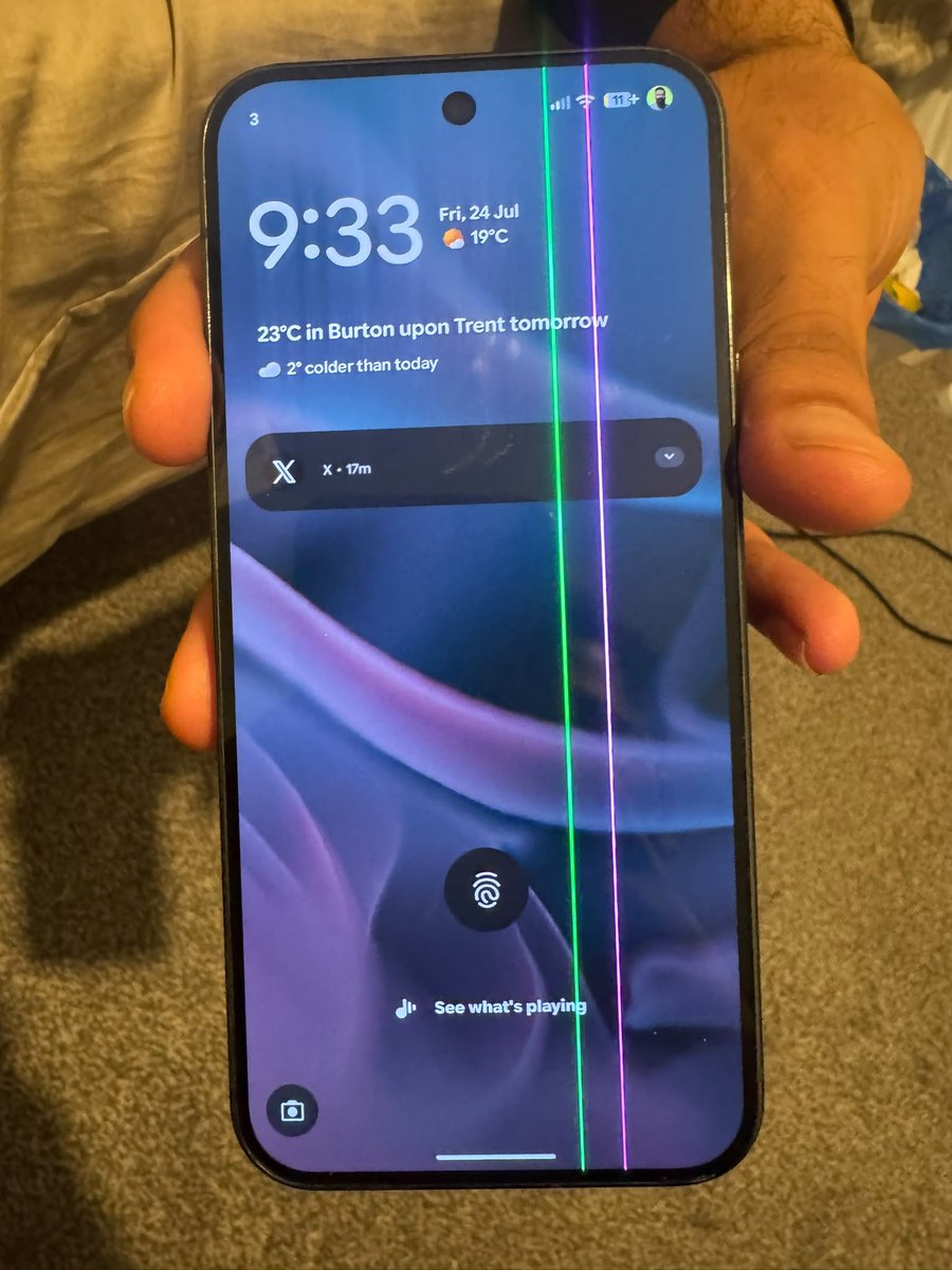 ehtishamali44's tweet photo. @ssamat My flagship Pixel 9 Pro XL got lines , and google  refused local UK repair because it was a US hardware variant. Zero cross-border warranty support in Europe. Think twice before buying or traveling with a Pixel 11 if hardware fails outside its purchase region, you're on your own! https://t.co/skOh8pZch8