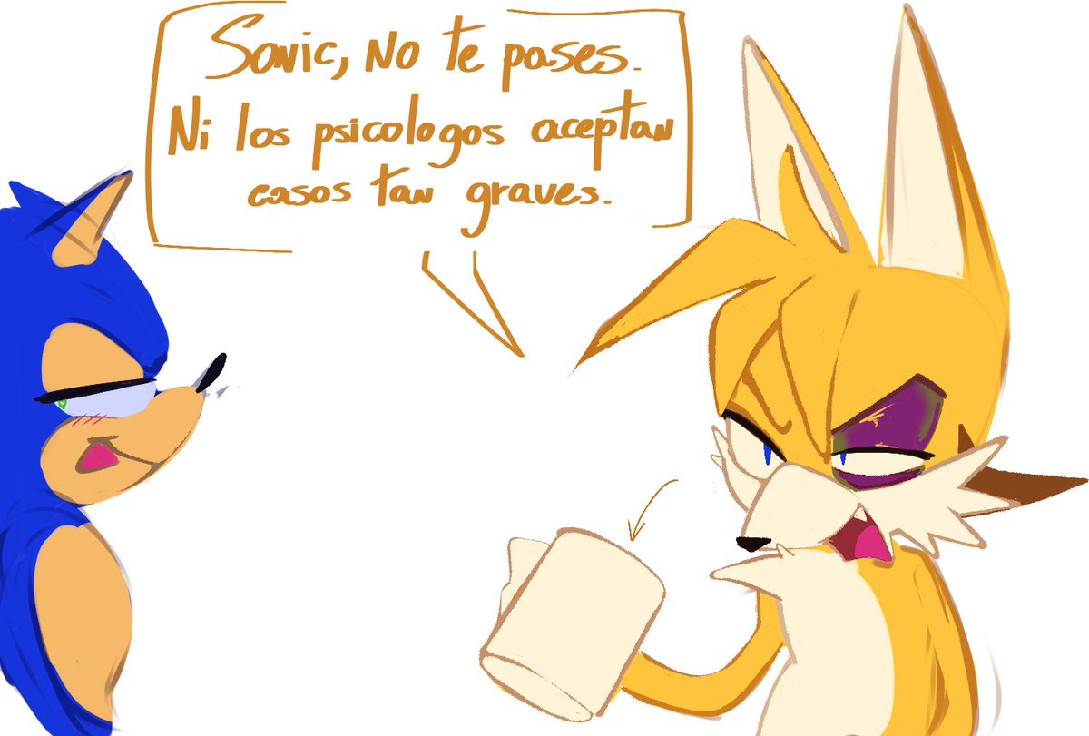 damaii_go's tweet photo. tails tiene un punto.
#sonic #sonadow https://t.co/CnuaPyGiNg
