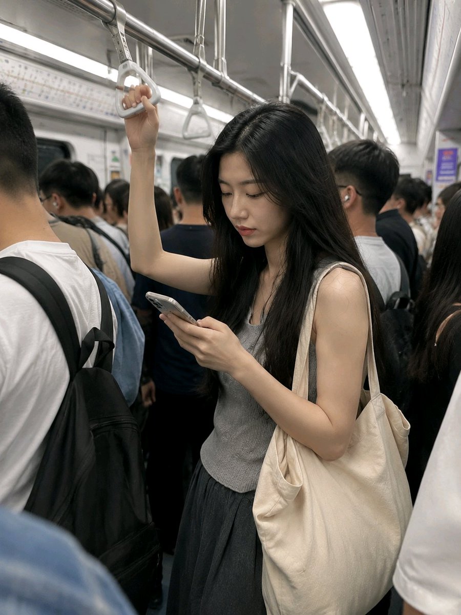 Realistic Morning Subway Commute