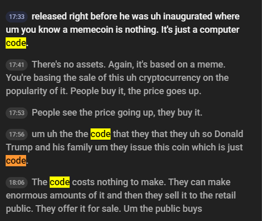 flowww99's tweet photo. in this Bernie Sanders podcast an hour ago they refer to memecoins as computer code like 10 times

https://t.co/lTDPBjnIfZ https://t.co/LqRGk7OzSc