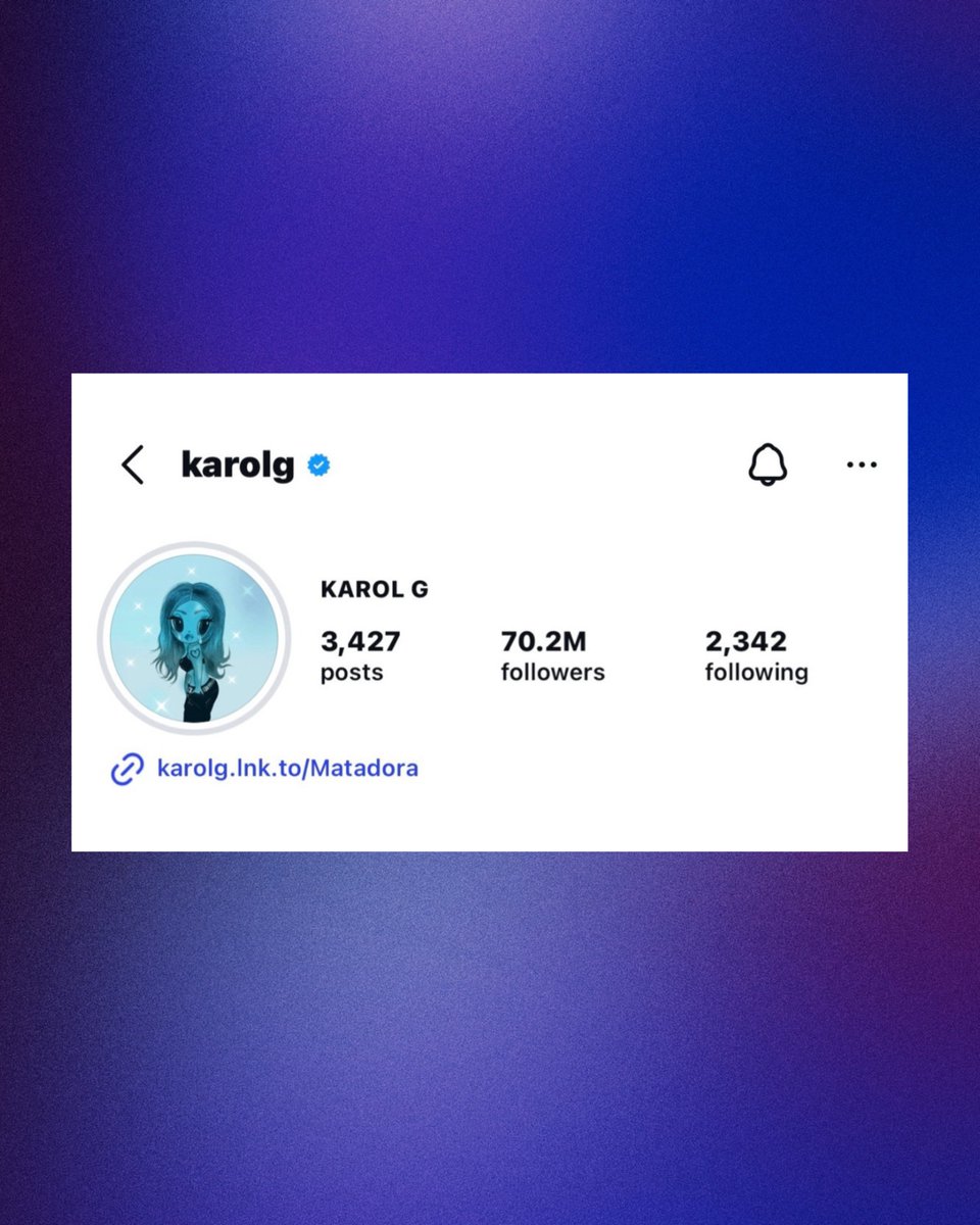 PopBase's tweet photo. KAROL G has updated her profile picture on Instagram. https://t.co/dUhartSuTA