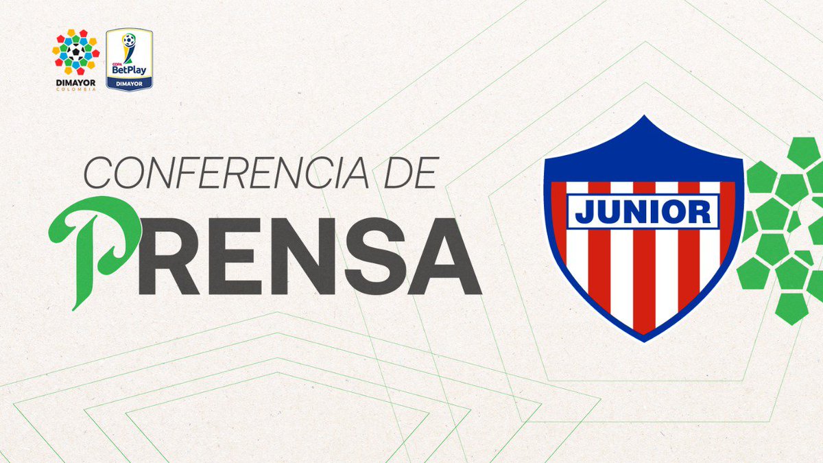 Dimayor's tweet photo. ⚽ Conéctate a la conferencia de prensa de @JuniorClubSA 👉 https://t.co/jGVXsbqEfL

#LaCasaDeTodos https://t.co/6VxqJeDvxl