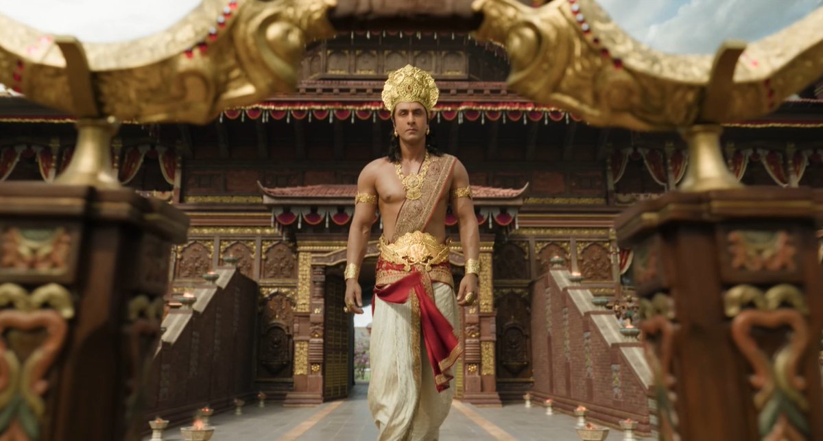 Call_me_brayka's tweet photo. Finally the #Ramayan trailer is here  and the visuals are so amazing 
Yash as Raavan 🤯🔥
Sai Pallavi as seeta..they have done a tremendous job.
This show the scale of the Movie 
Previous trailer raised some concern over visuals but this is insane..🔥 https://t.co/ssYkB65cie