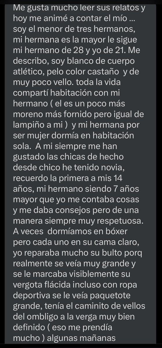confiesate503's tweet photo. "Quiero probar la verga de mi hermano"

#RelatosCachondos
#RelatosGay
#RelatosChaqueteros https://t.co/7Cl6z7yhHp