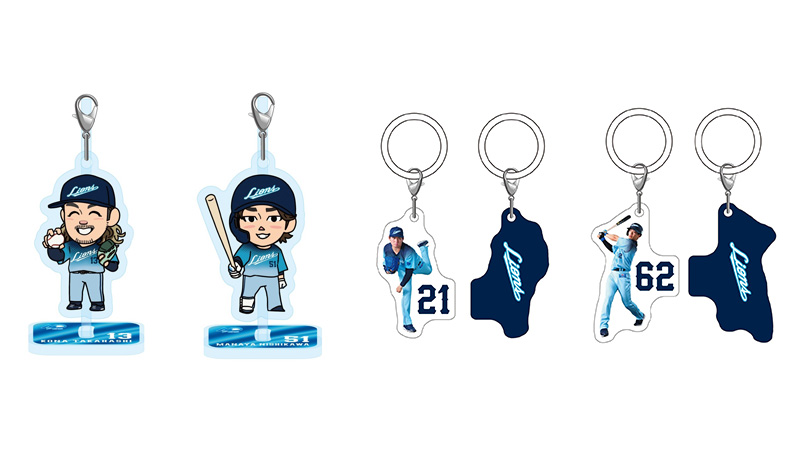 Lionsstore_web's tweet photo. ／
7/31(金)発売！
プレイヤーズガチャ『アオフェス2026』ver.
＼

アオフェスユニ姿の選手たちが、イラストと実写で登場！🦁✨

可愛さ満点のイラスト「デフォルメアクリルスイング」と、実写の「めじるしチャーム」の2種類がラインナップ。

アオフェス仕様のプレイヤーズガチャを、ぜひチェックしてくださいね！

📍チームストア ゲートサイド前
🕰7月31日(金)営業開始～
🔗https://t.co/3lpnYDt1Lg

#seibulions　#アオフェス2026