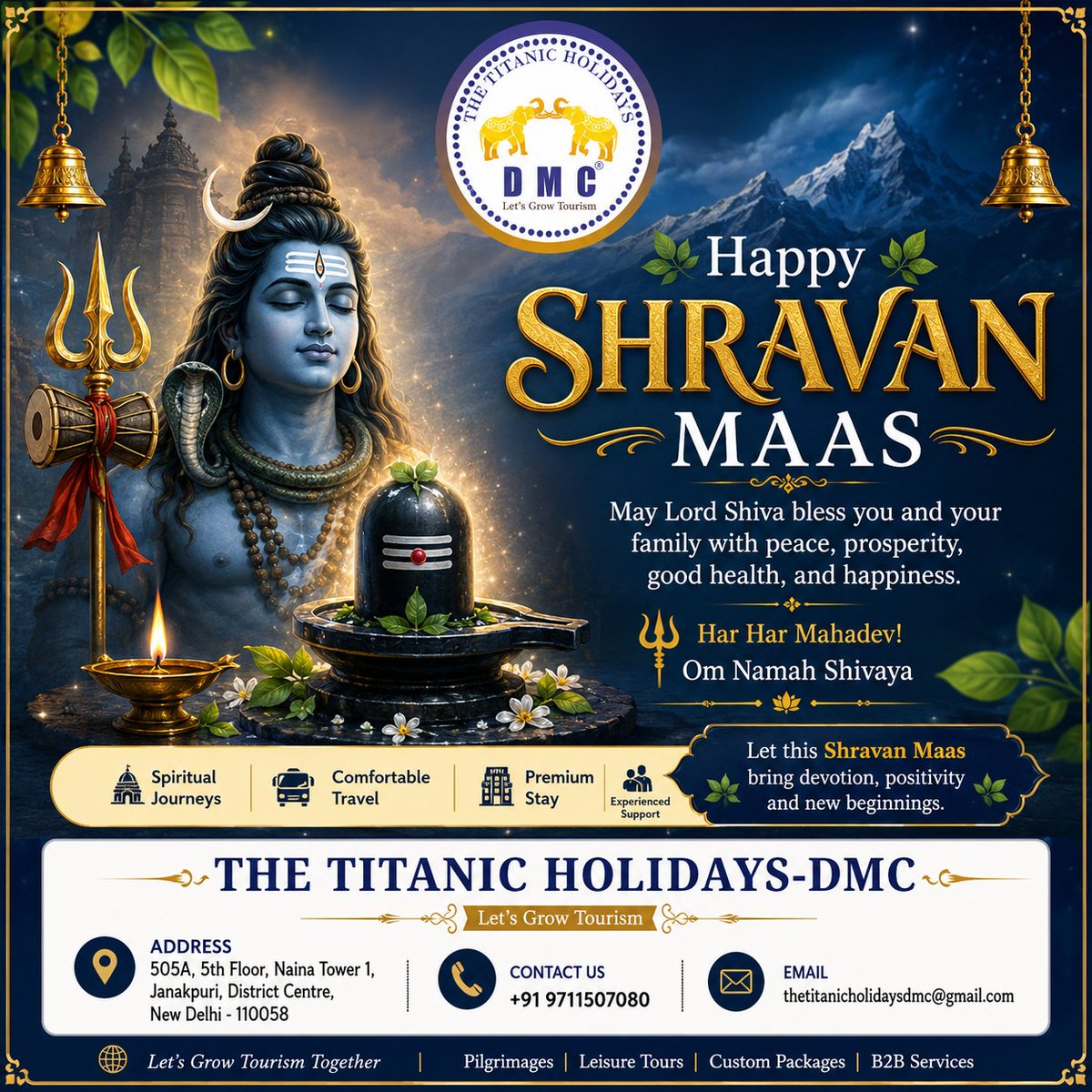 HolidaysDmc's tweet photo. Har Har Mahadev https://t.co/aHMaiIwhIh
